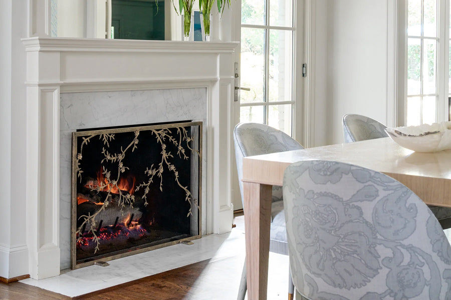 Crafting Modern Elegance: Contemporary Fireplace Screens