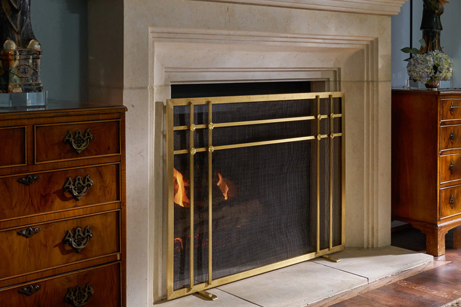Painting Elegance: Artistic Fireplace Screens for Your Space