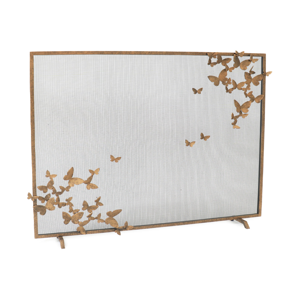 Butterfly Fireplace Screens Single Panel Screens
