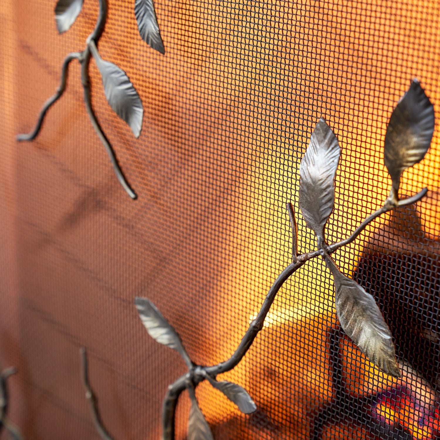 Lennox Fireplace Screen in Aged Gold