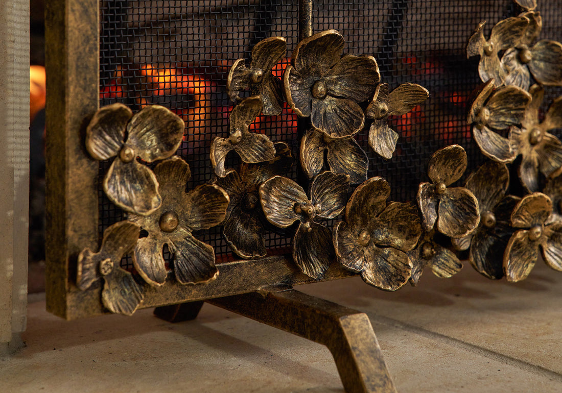 A Canvas of Warmth: The Unique Allure of Hand-Painted Fireplace Screens