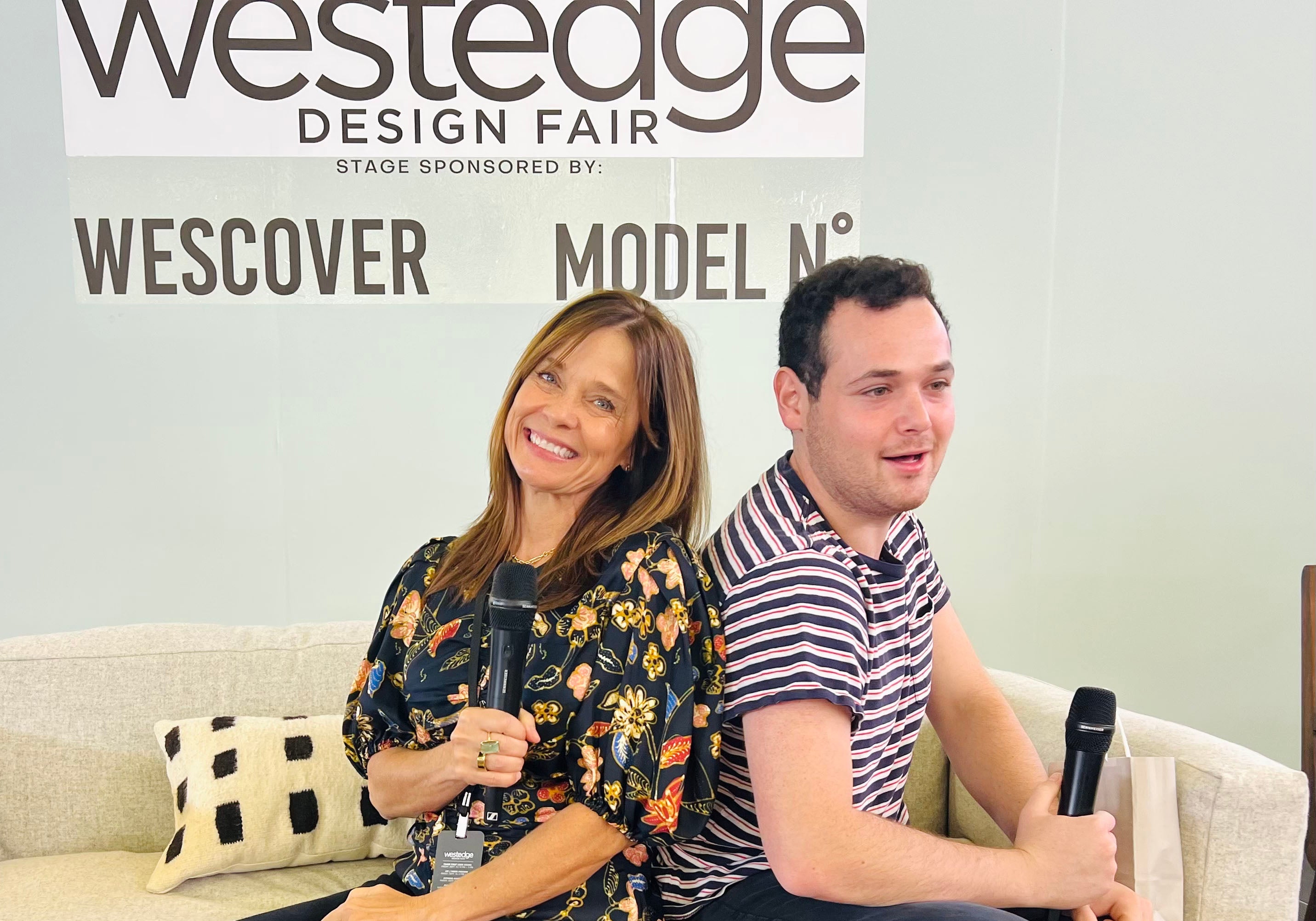 Claire Crowe and Simon Waranch at WestEdge Design Fair in Dallas