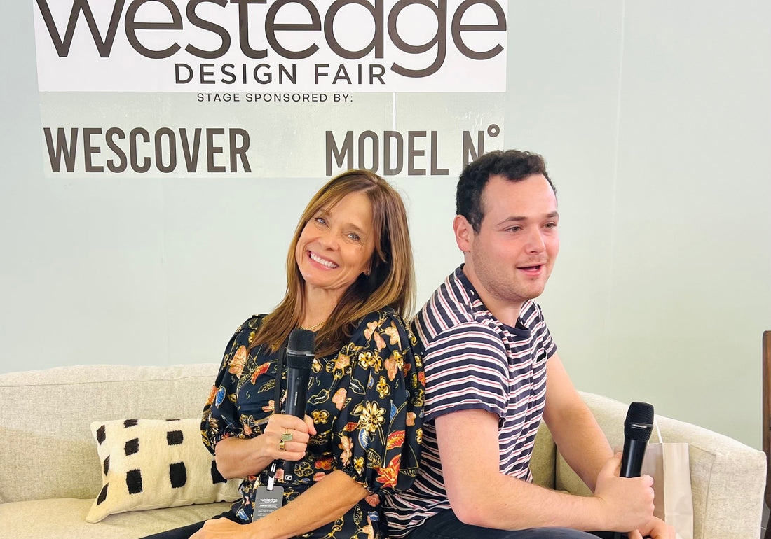 Claire Crowe and Simon Waranch at WestEdge Design Fair in Dallas