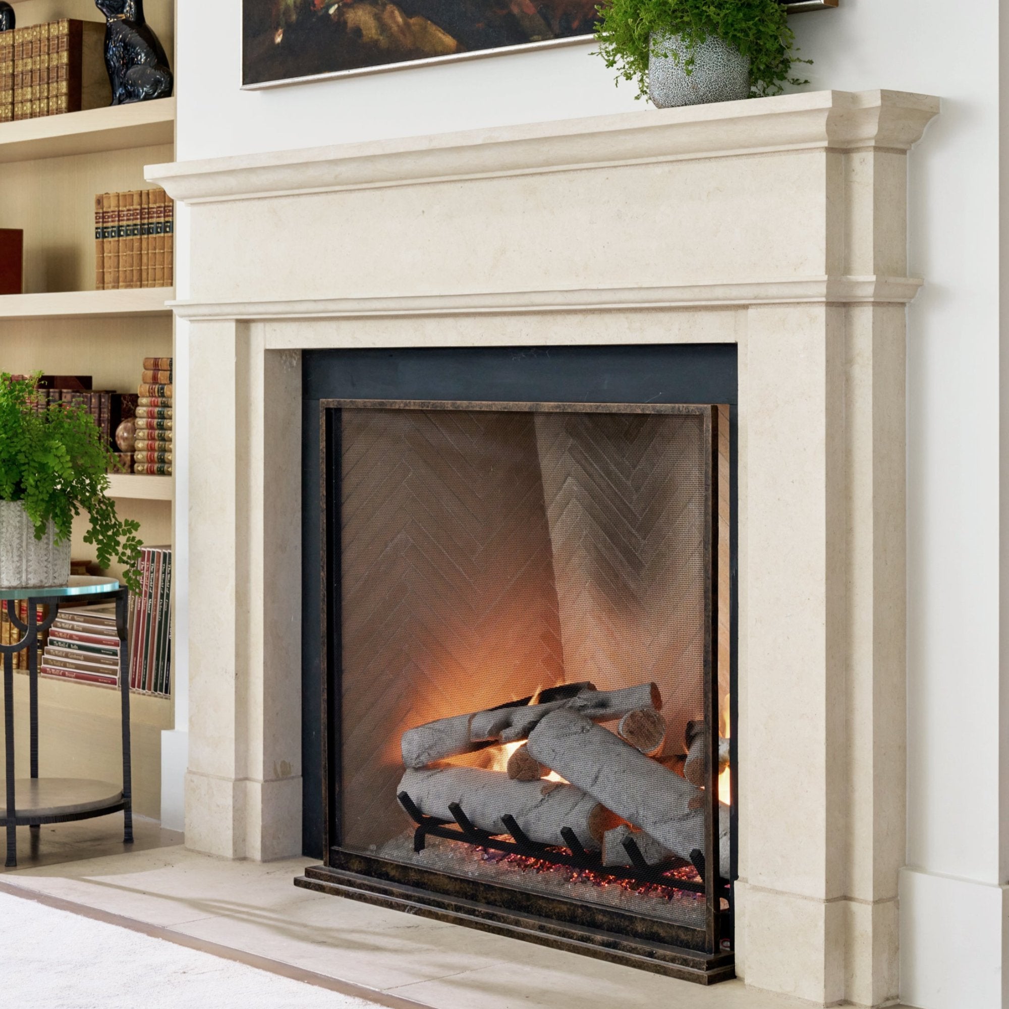 Modern Gold Fireplace Screen | Luxury Custom Design | Claire Crowe