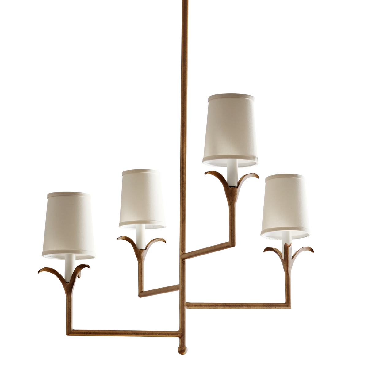 Lily Stems Four-Arm Chandelier