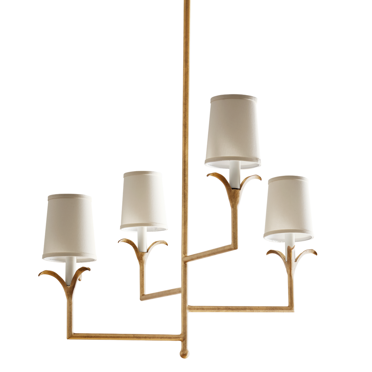 Lily Stems Four-Arm Chandelier