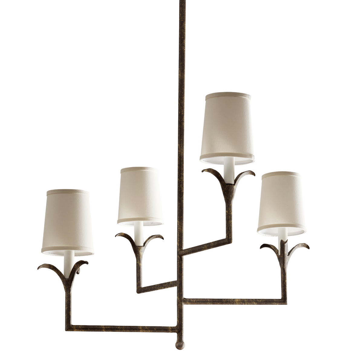 Lily Stems Four-Arm Chandelier