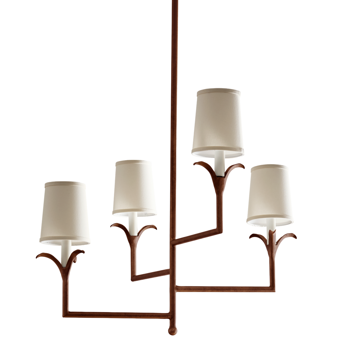 Lily Stems Four-Arm Chandelier