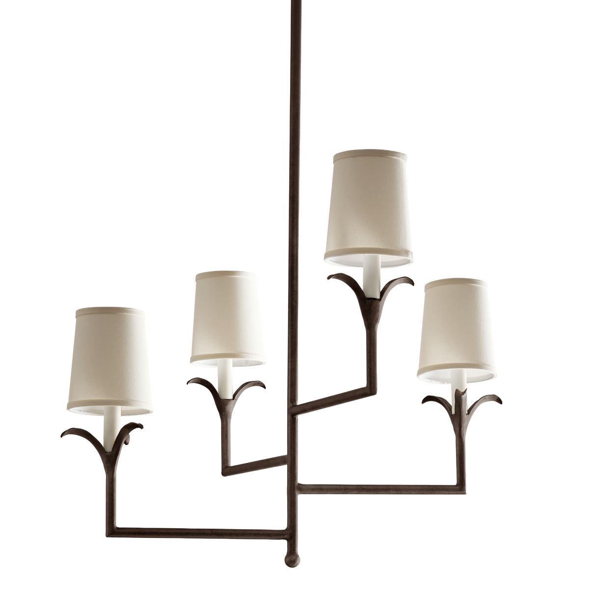 Lily Stems Four-Arm Chandelier