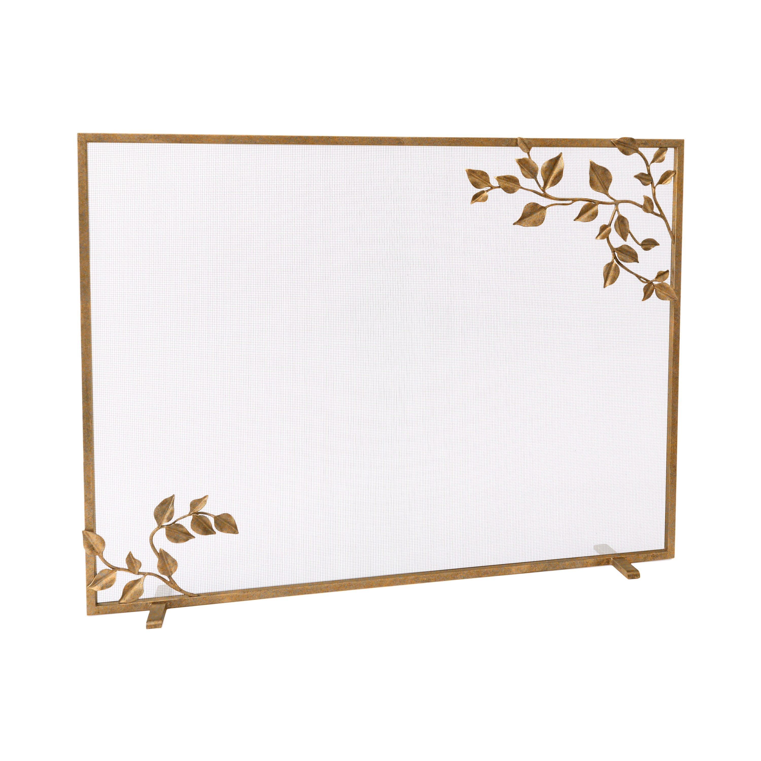 Grace Fireplace Screen in Aged Gold