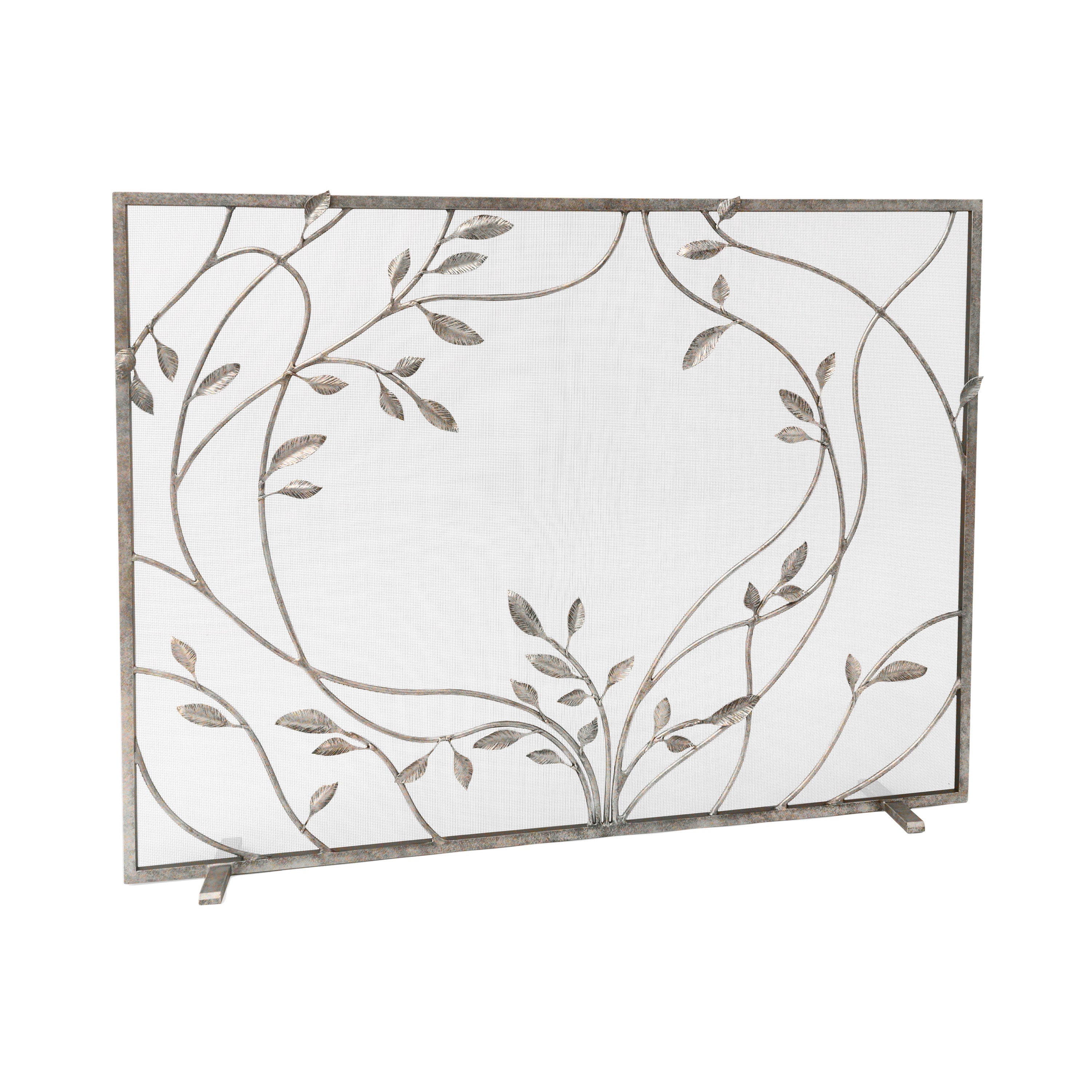 Swirling Jasmine Fireplace Screen