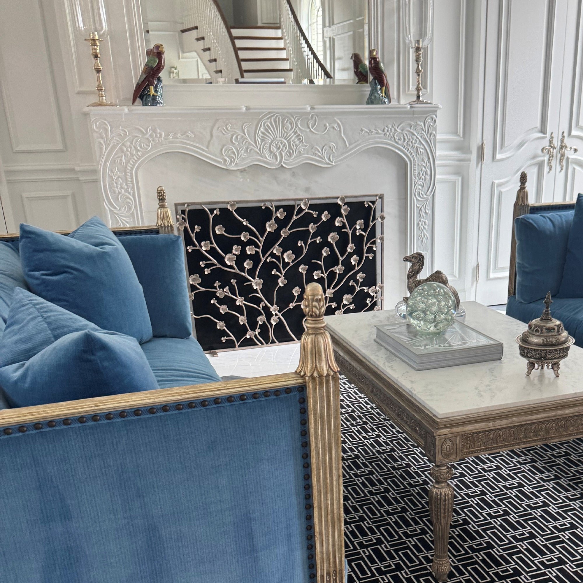 Primrose Garden Fireplace Screen