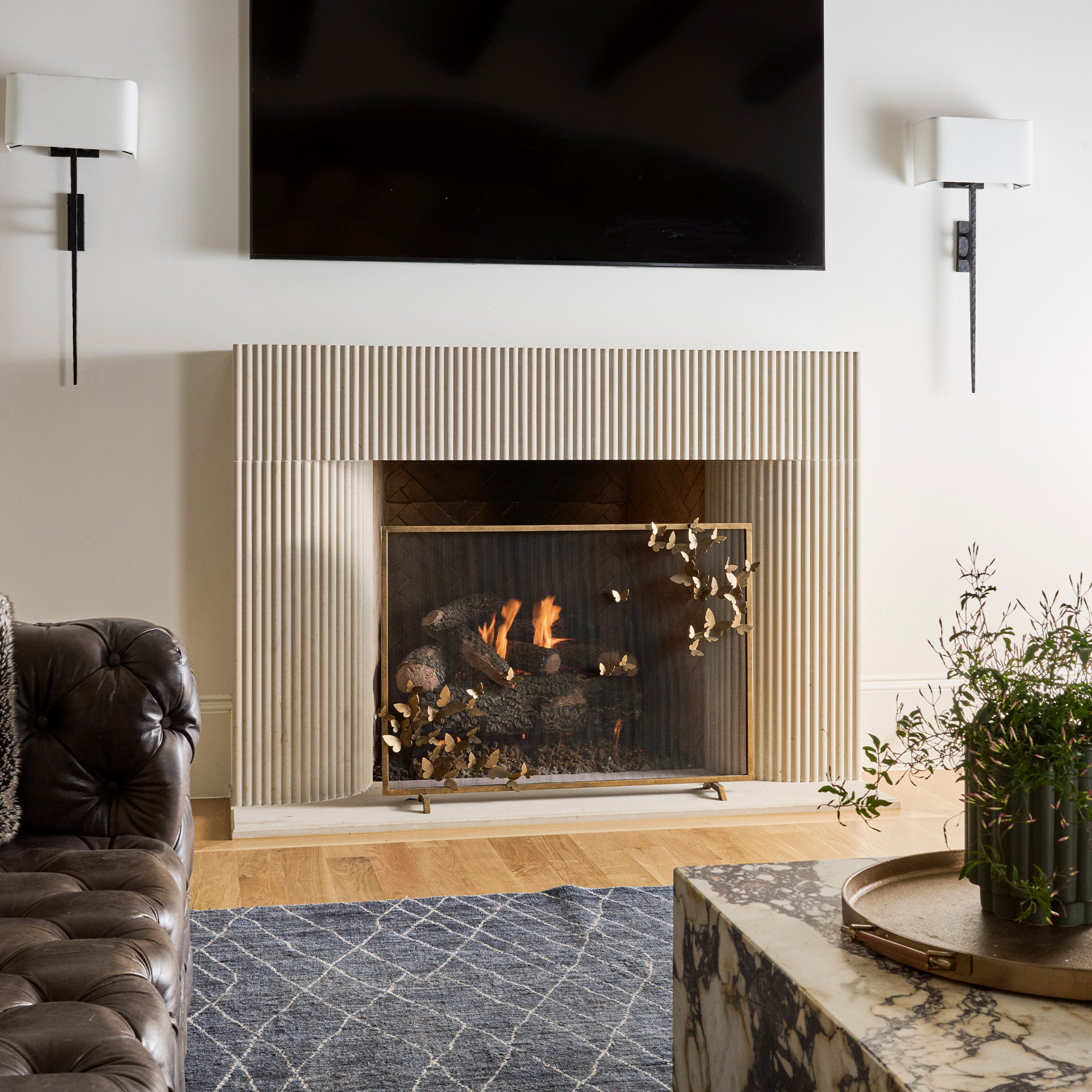 Butterfly Fireplace Screens | Single Panel Screens – Claire Crowe