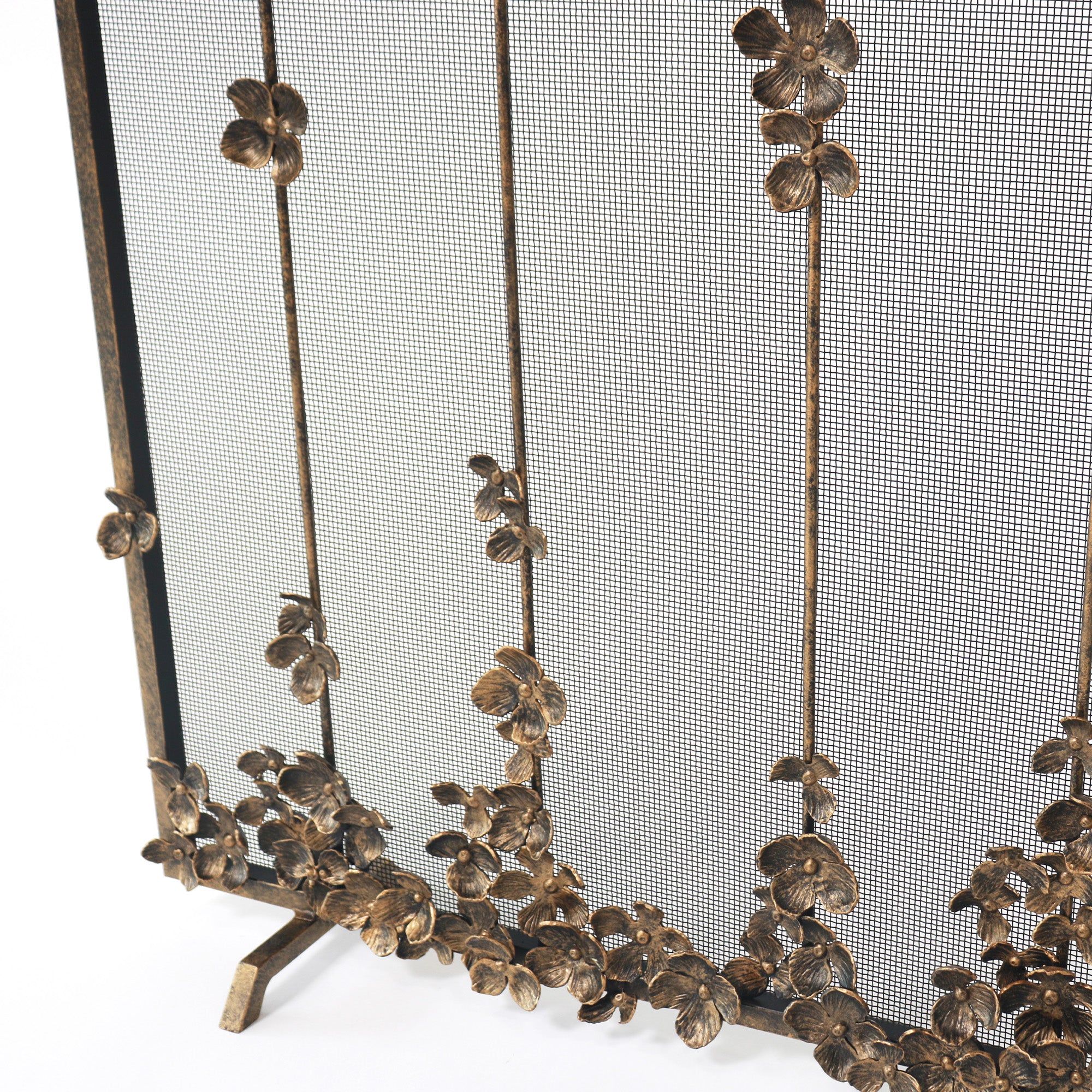 Cascading Blooms Fireplace Screen