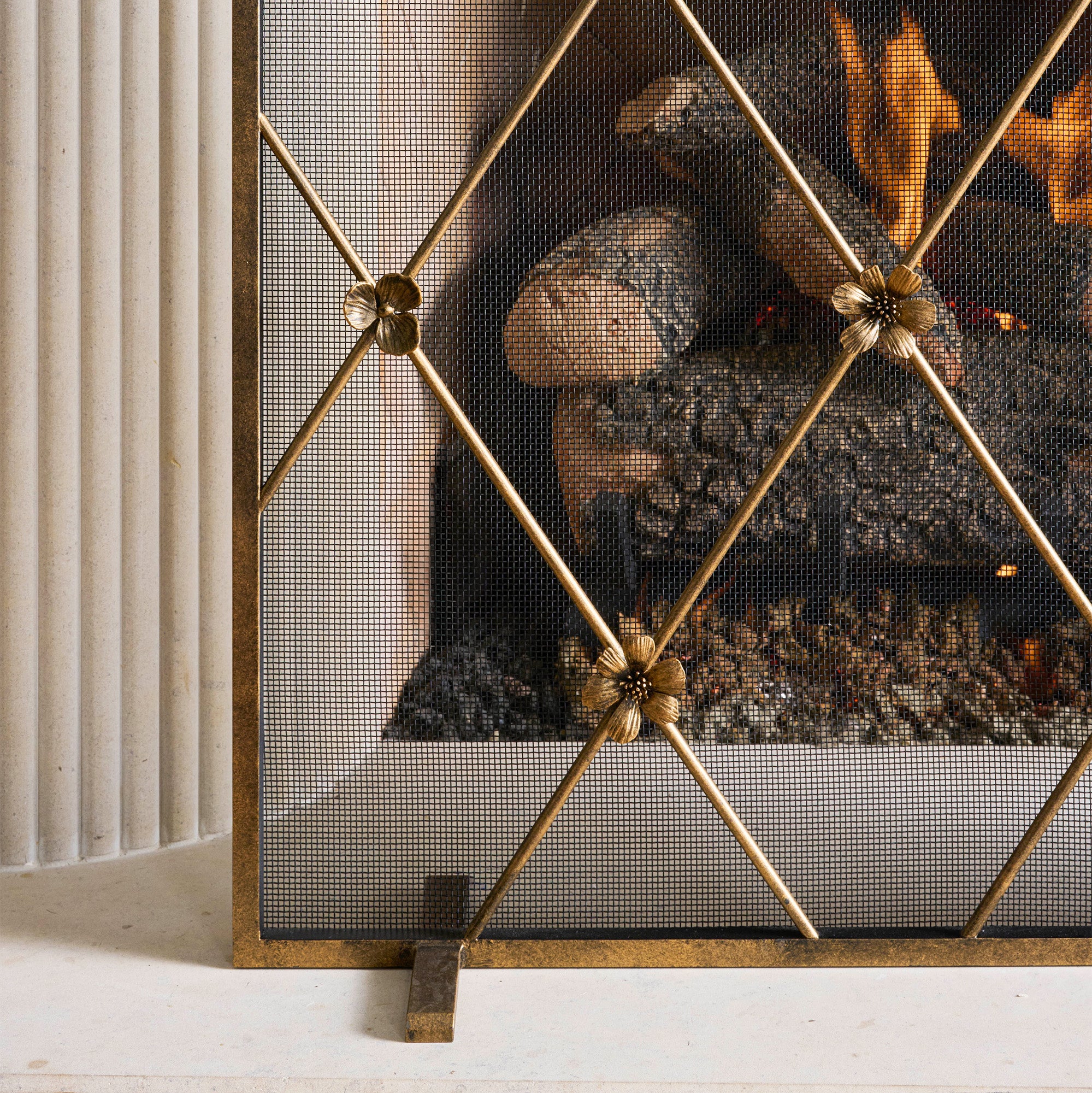 Flora Fireplace Screen