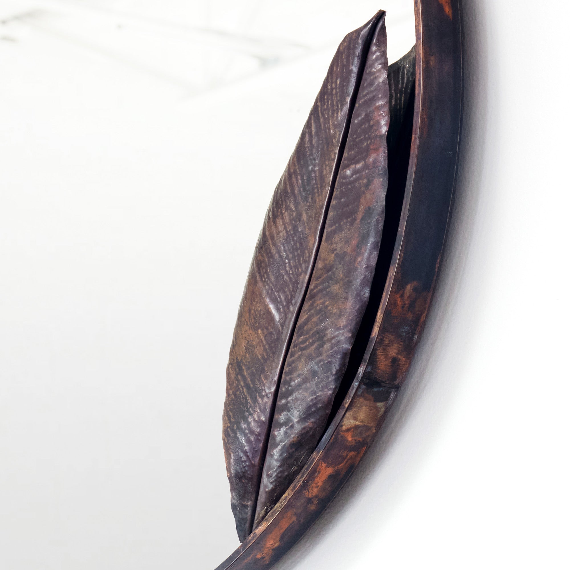 Copper Leaf Mirror