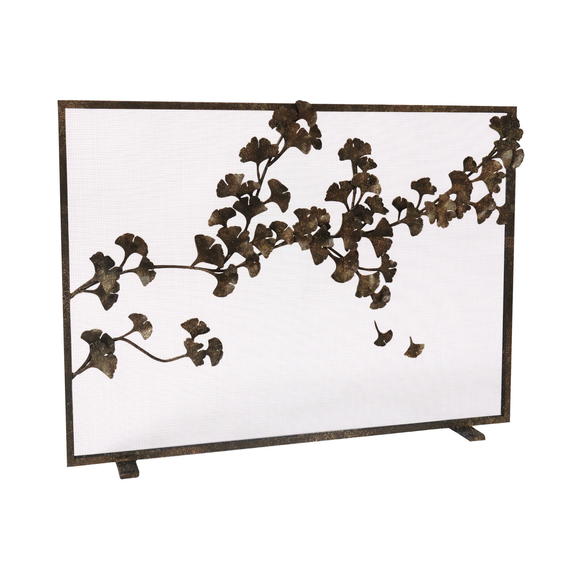 Ginkgo Leaf Fireplace Screen | Claire Crowe Collection