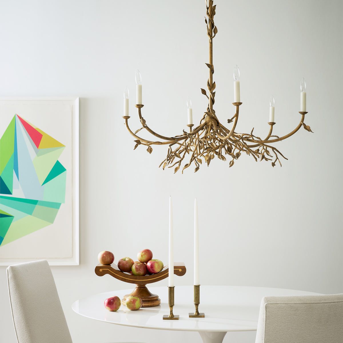 Lennox Branching Chandelier in a dining room