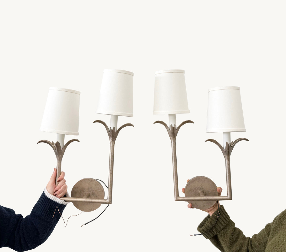Lily Stems Sconce, Double