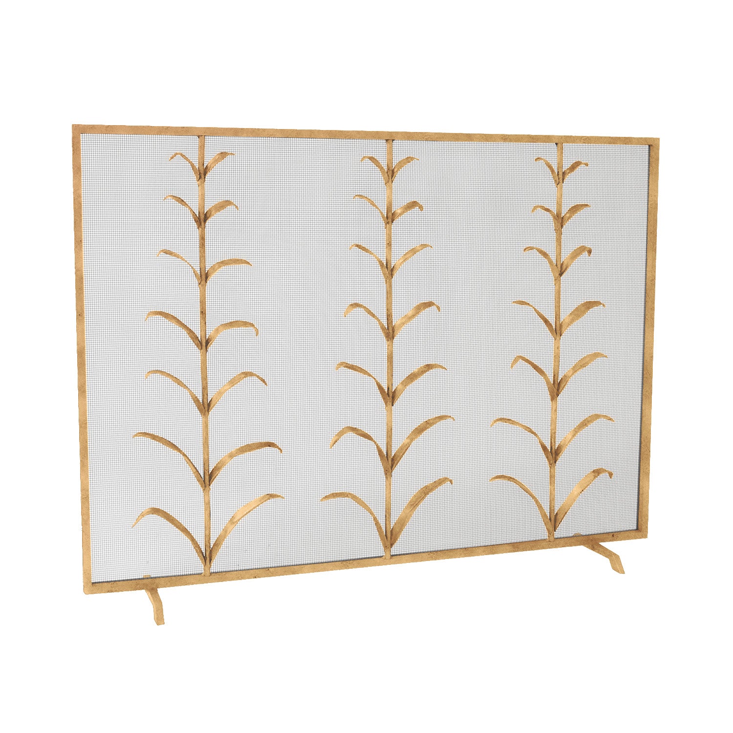 Lily Stems Fireplace Screen