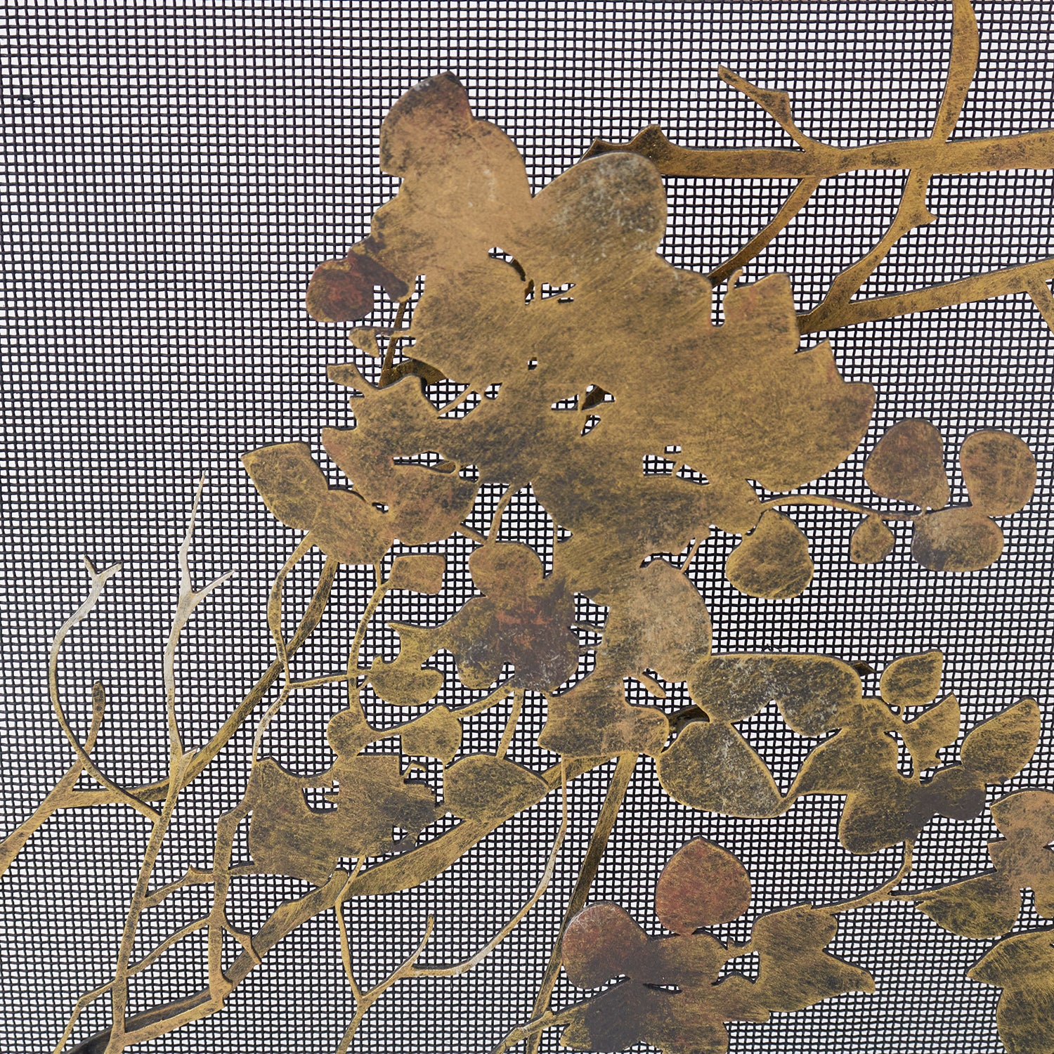 Madalyn Fireplace Screen in Aged Gold