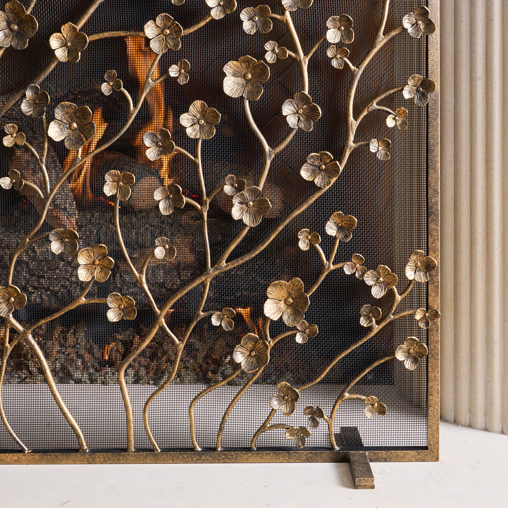 Primrose Garden Fireplace Screen