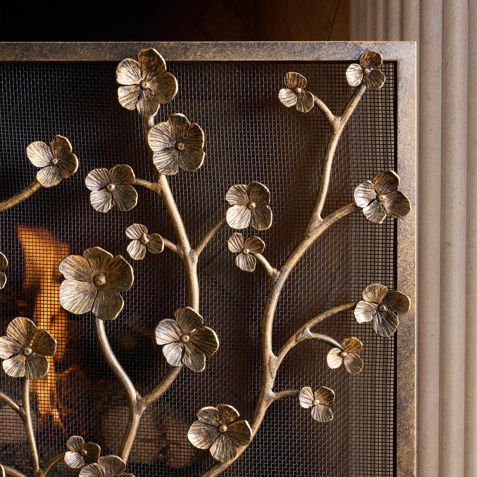 Primrose Garden Fireplace Screen
