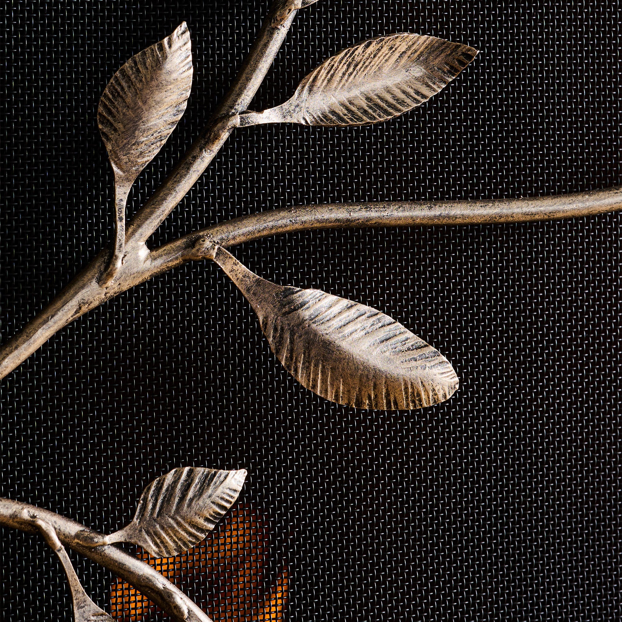 Swirling Jasmine Fireplace Screen