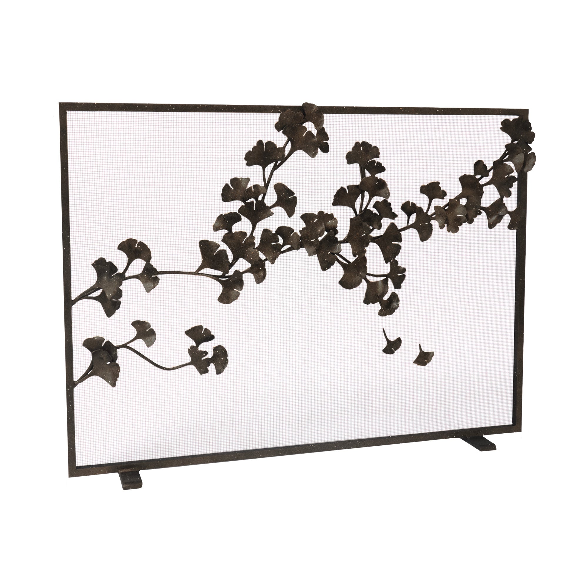 Ginkgo Leaf Fireplace Screen | Claire Crowe Collection