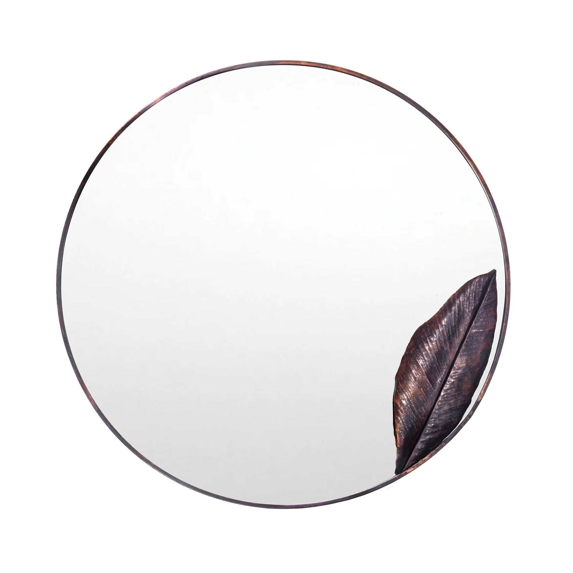 Copper Leaf Mirror