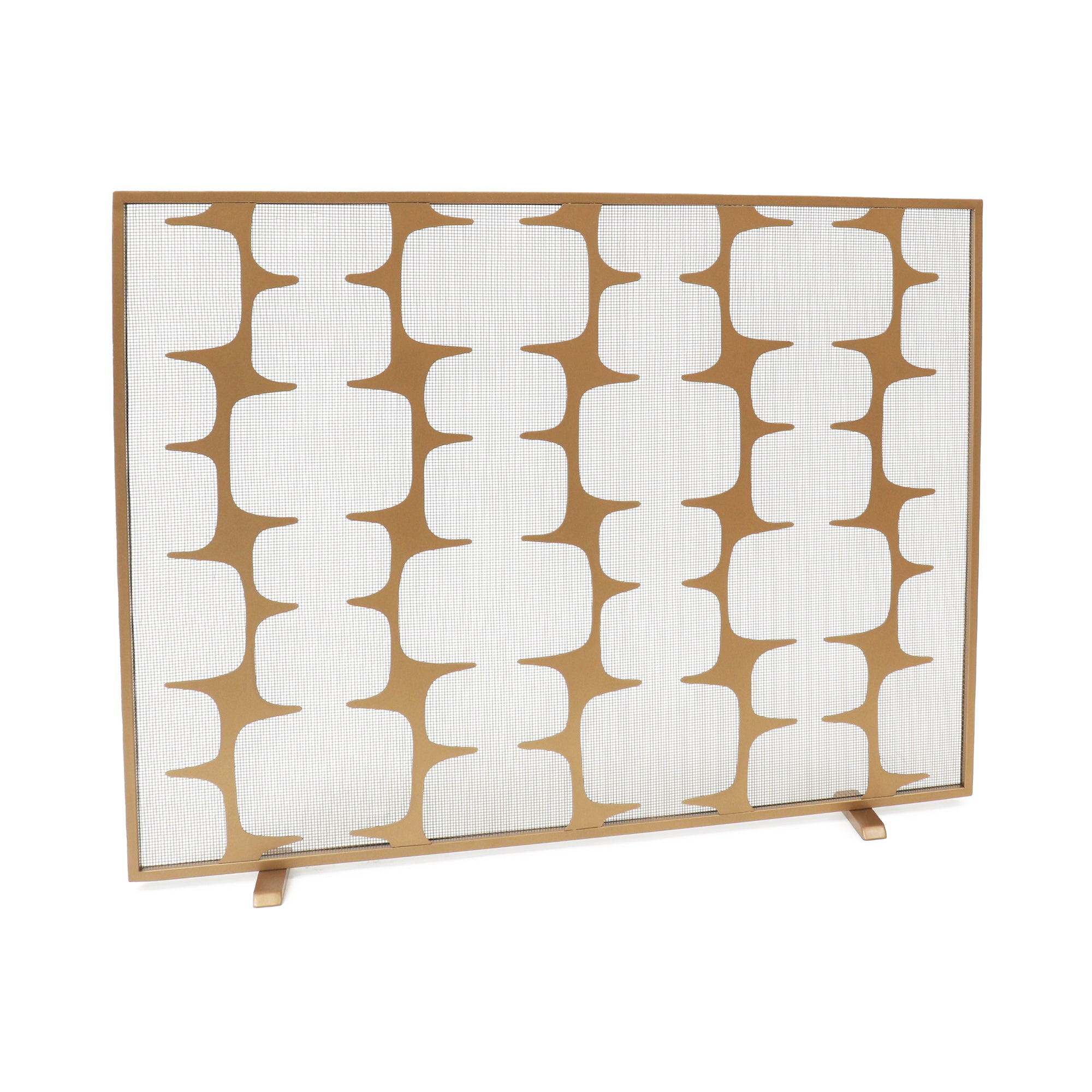 River Rock Fire Screen