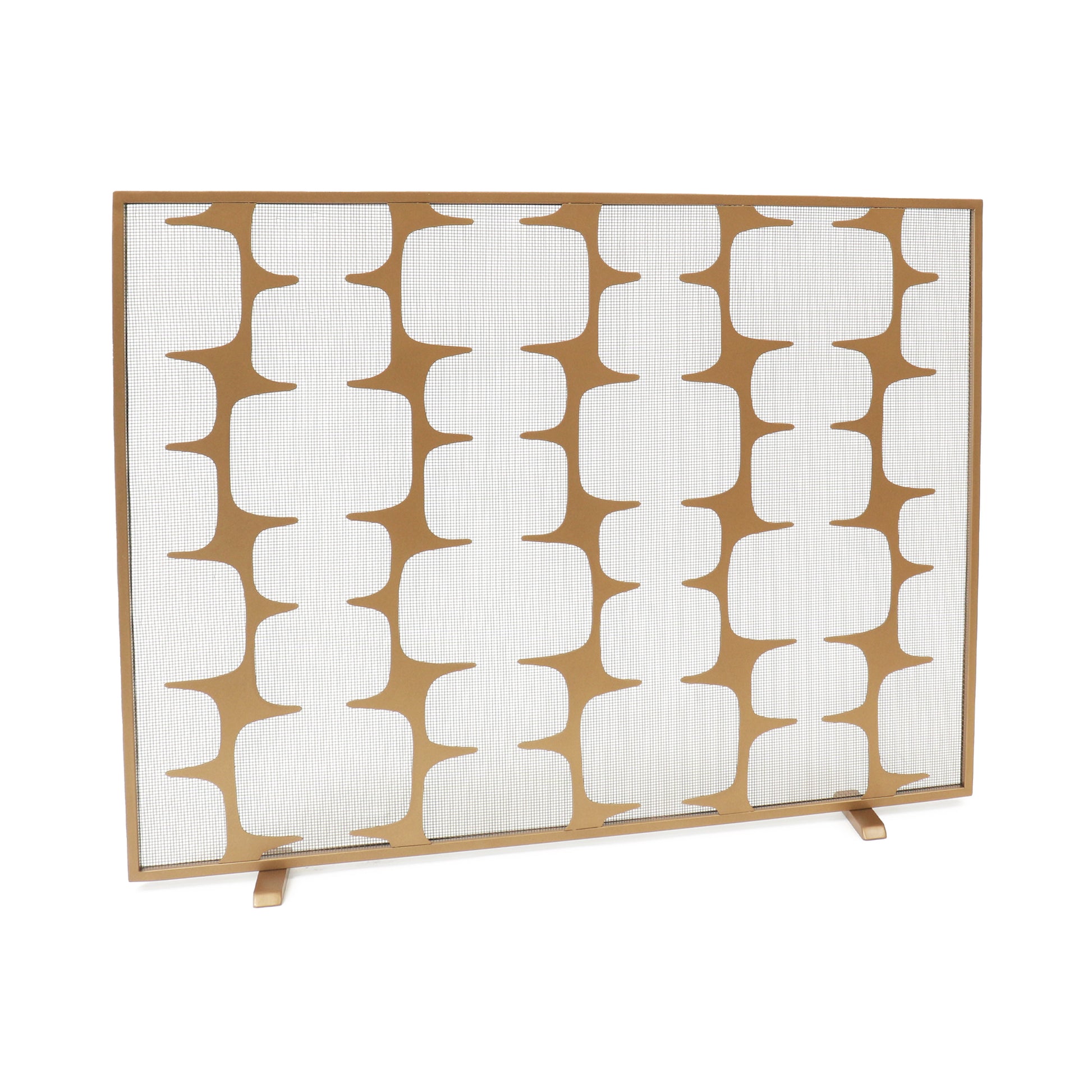 River Rock Fire Screen