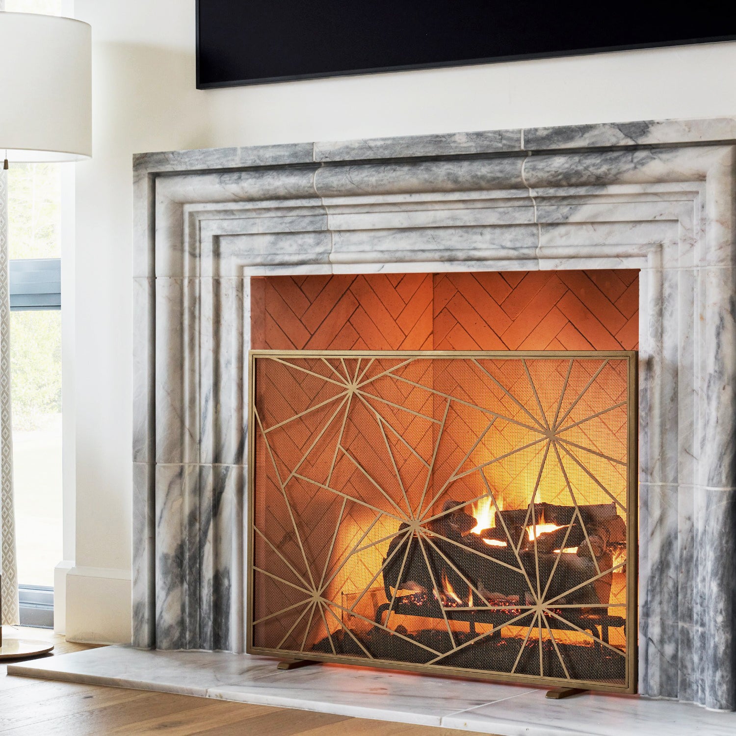 Shattered Starburst Fire Screen