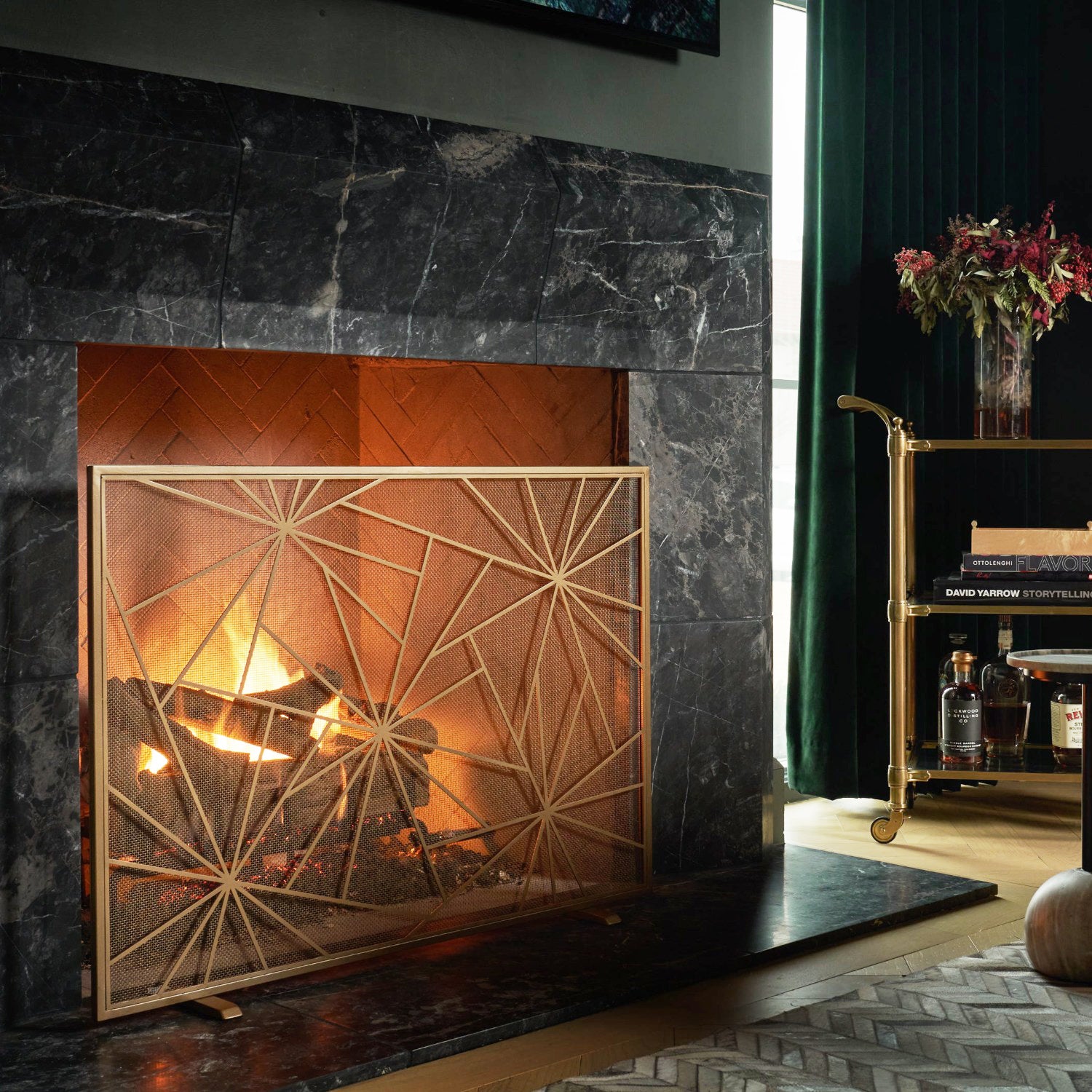 Shattered Starburst Fire Screen