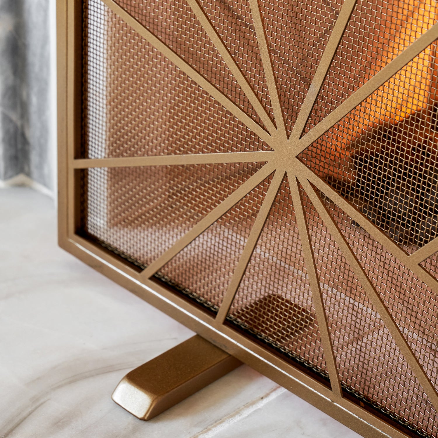 Shattered Starburst Fireplace Screen