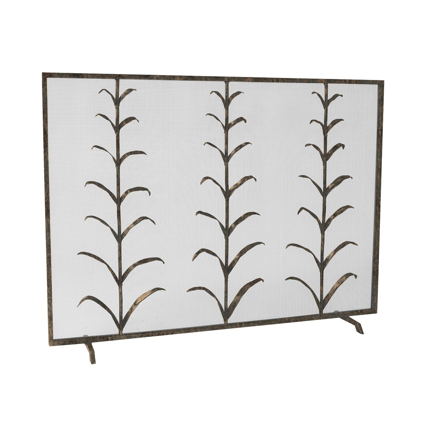 Lily Stems Fireplace Screen