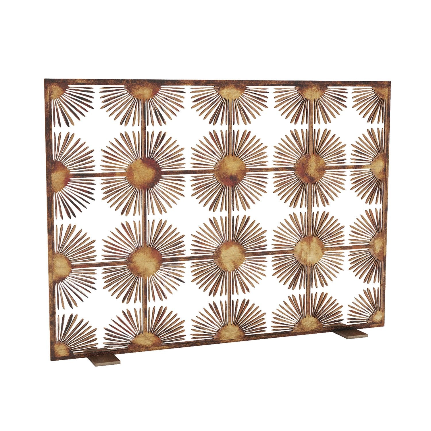 Halo Fireplace Screen in Sunburst