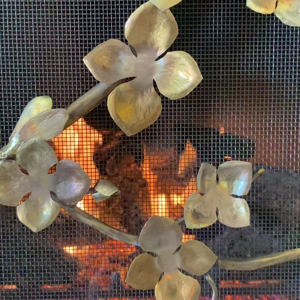 Sakura Fireplace Screen video showing detail image of Sakura Fireplace Screen